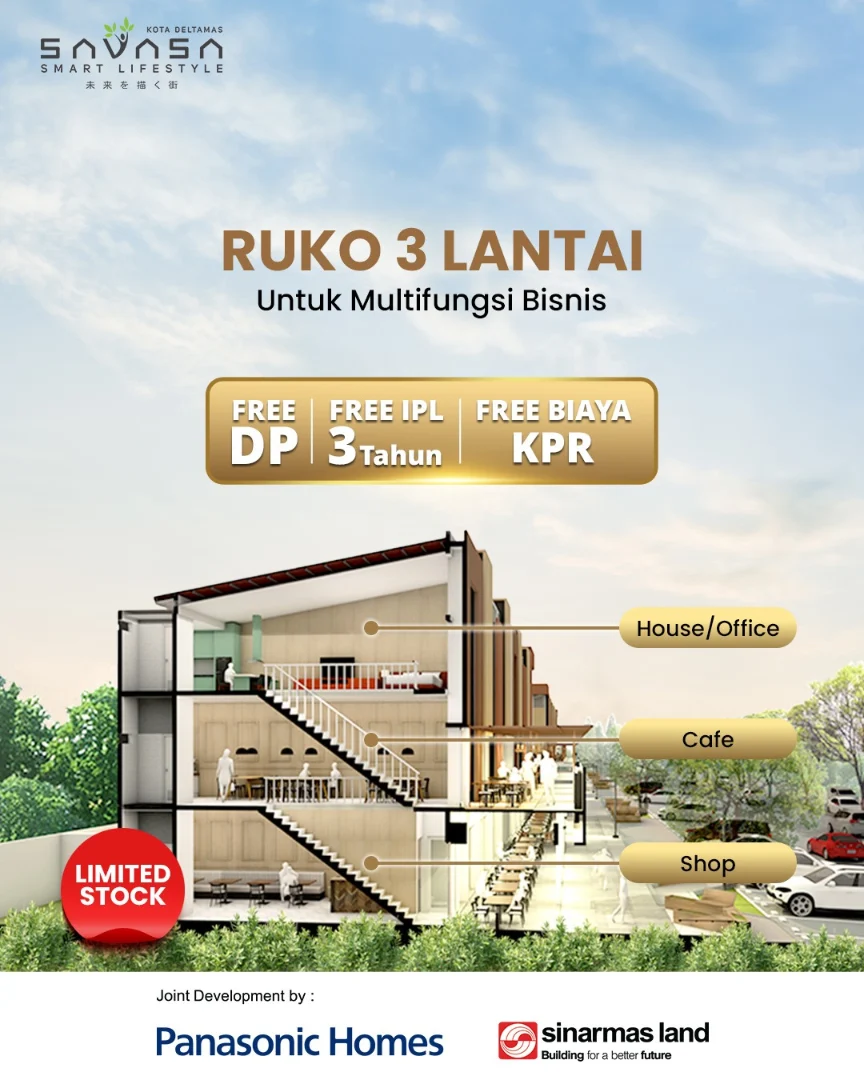 Preview brosur Co-Square — Ruko 3 Lantai