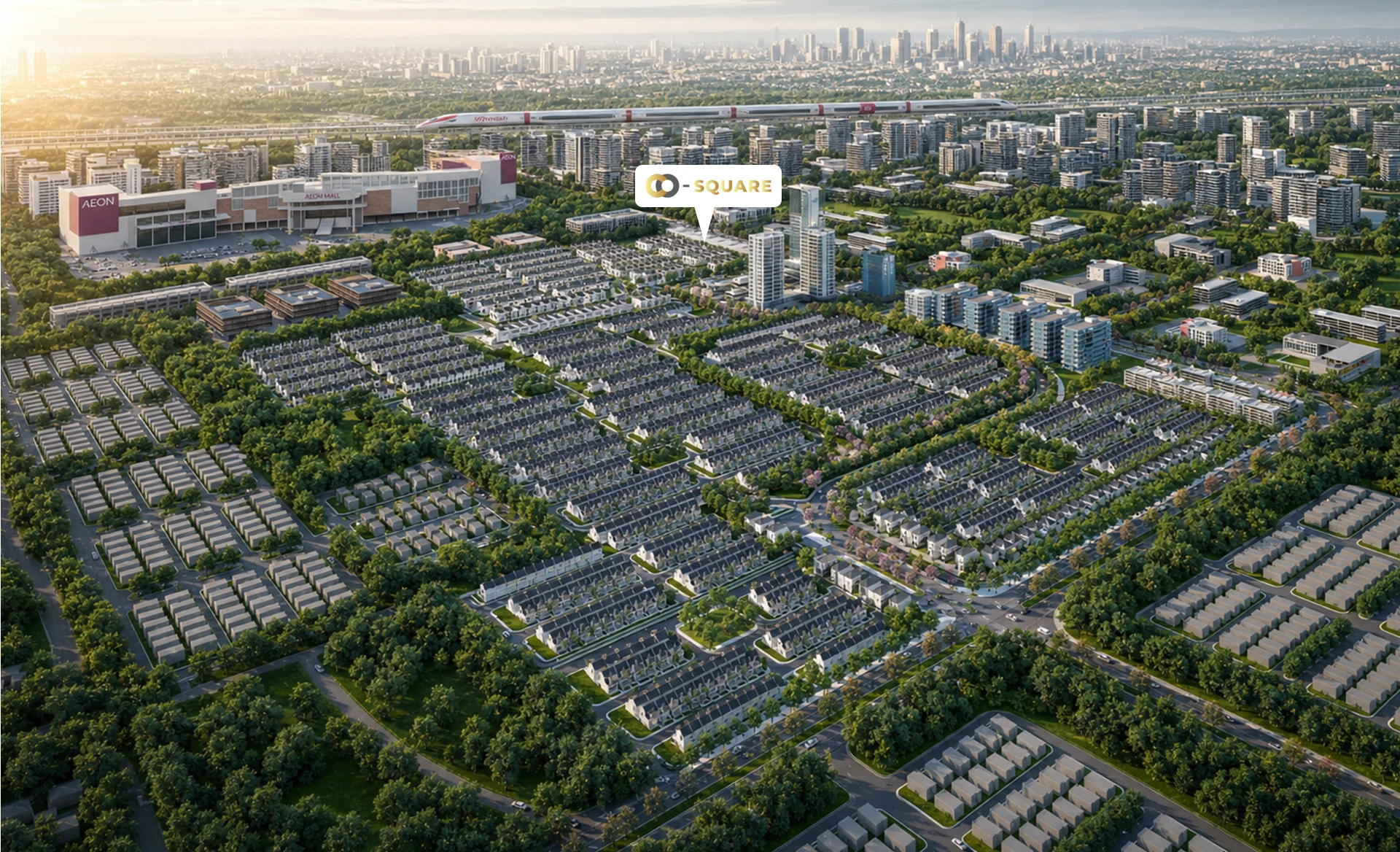 Siteplan / masterplan kawasan CBD Kota Deltamas